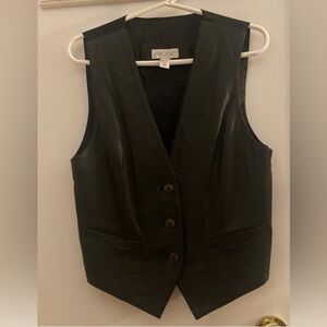 Lord & Taylor Leather Vest